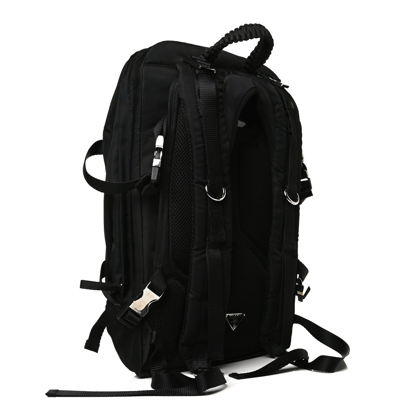 Nylon Montagna Compression Backpack Black