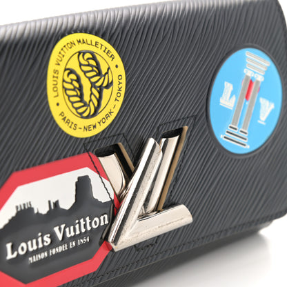Louis Vuitton Epi World Tour Twist Chain Wallet Black 9 of 10
