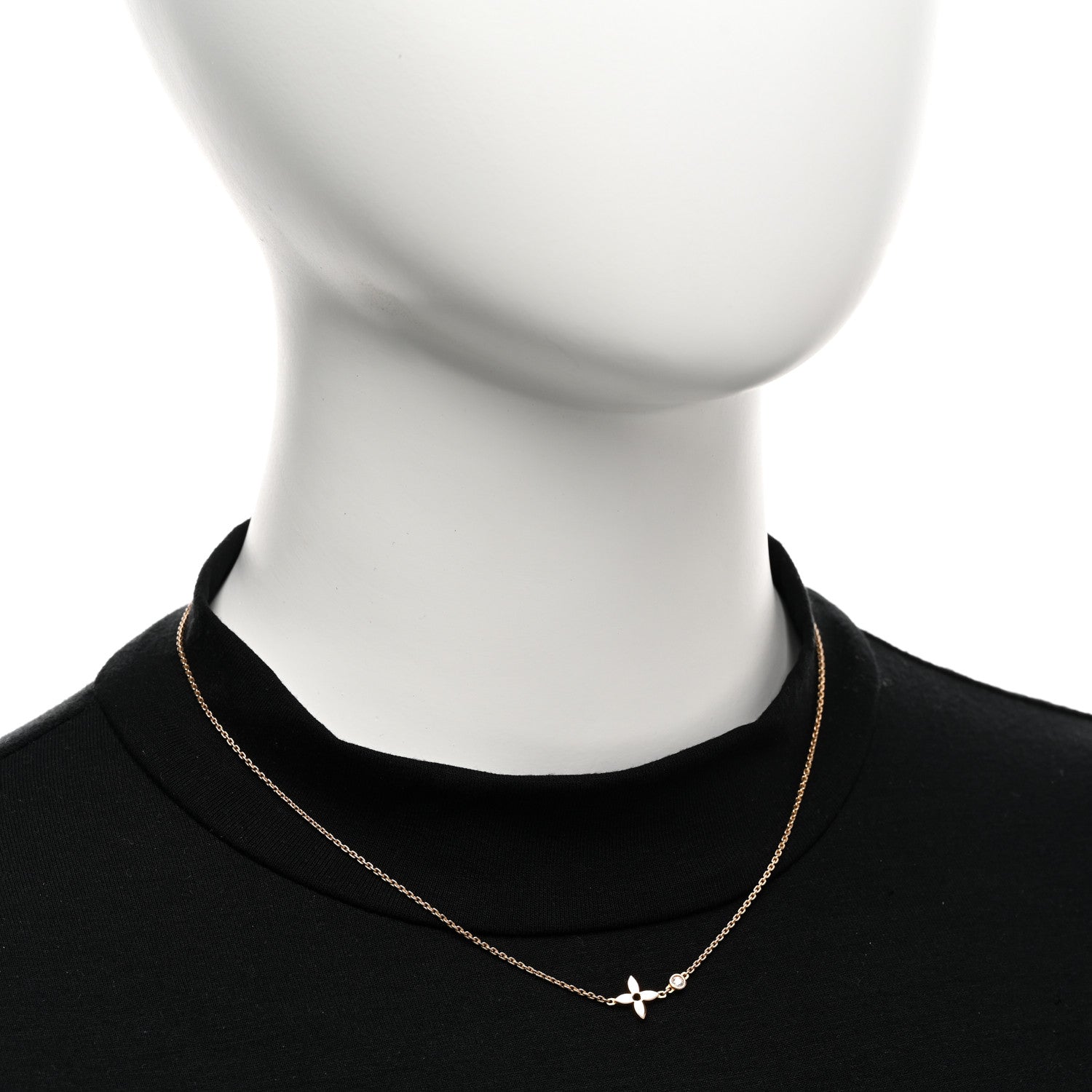 Louis Vuitton 18K Pink Gold Diamond Idylle Blossom Pendant Necklace 2 of 5
