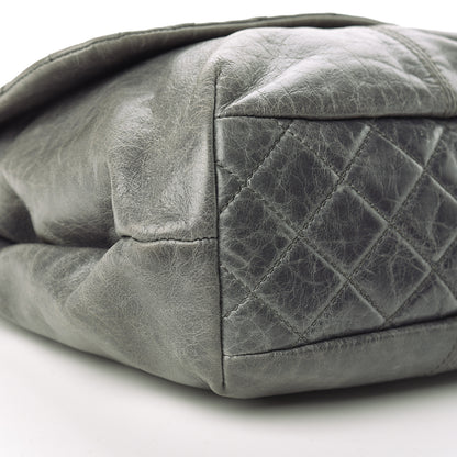 Chanel Shiny Lambskin Quilted Medium Trianon Messenger Flap Gris Fonce 9 of 11