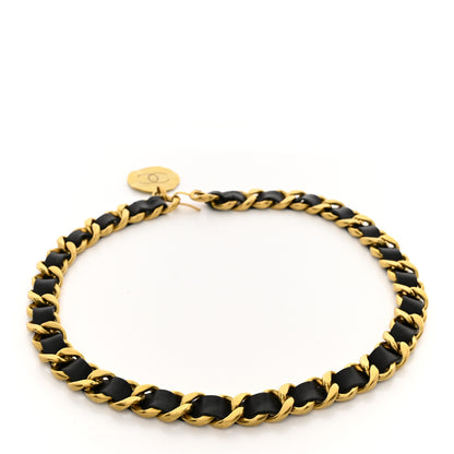 Chanel Lambskin Chain CC Medallion Belt Black Gold 2 of 5