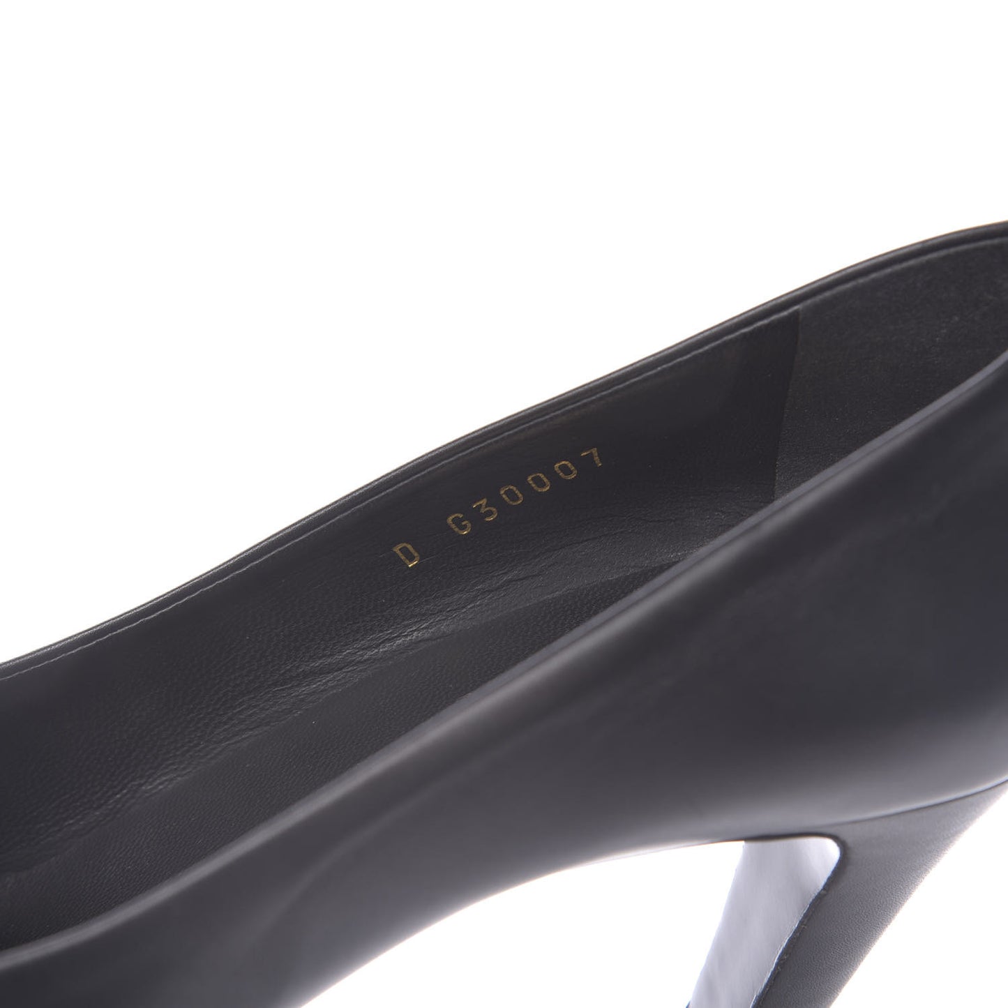Lambskin Patent CC Cap Toe Platform Chain Pumps 40 Black