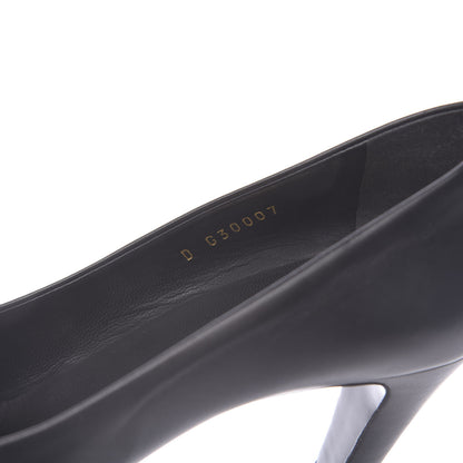 Chanel Lambskin Patent CC Cap Toe Platform Chain Pumps 40 Black 7 of 9