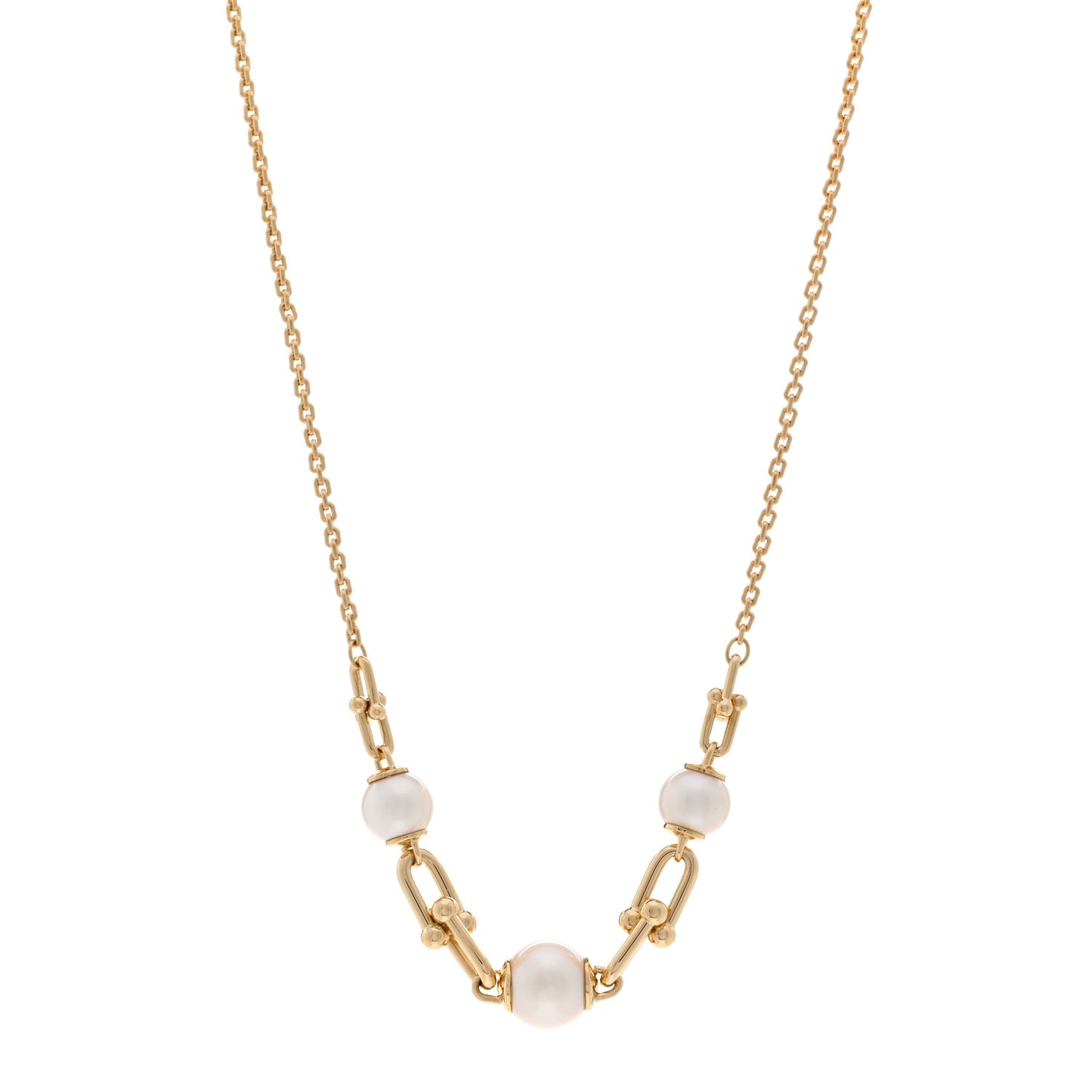 18K Yellow Gold Pearl HardWear Link Pendant Necklace