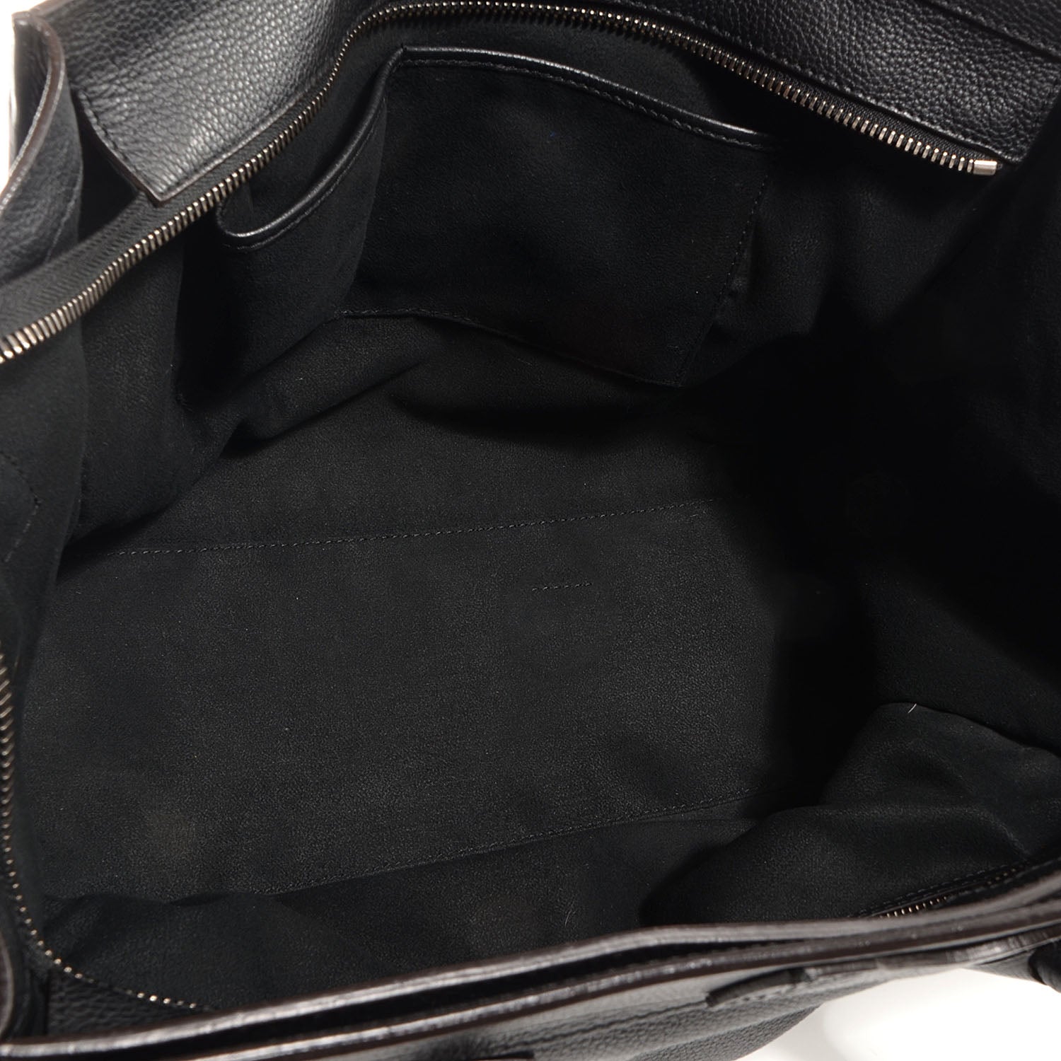 Celine Drummed Leather Shoulder Luggage Black 14 of 18