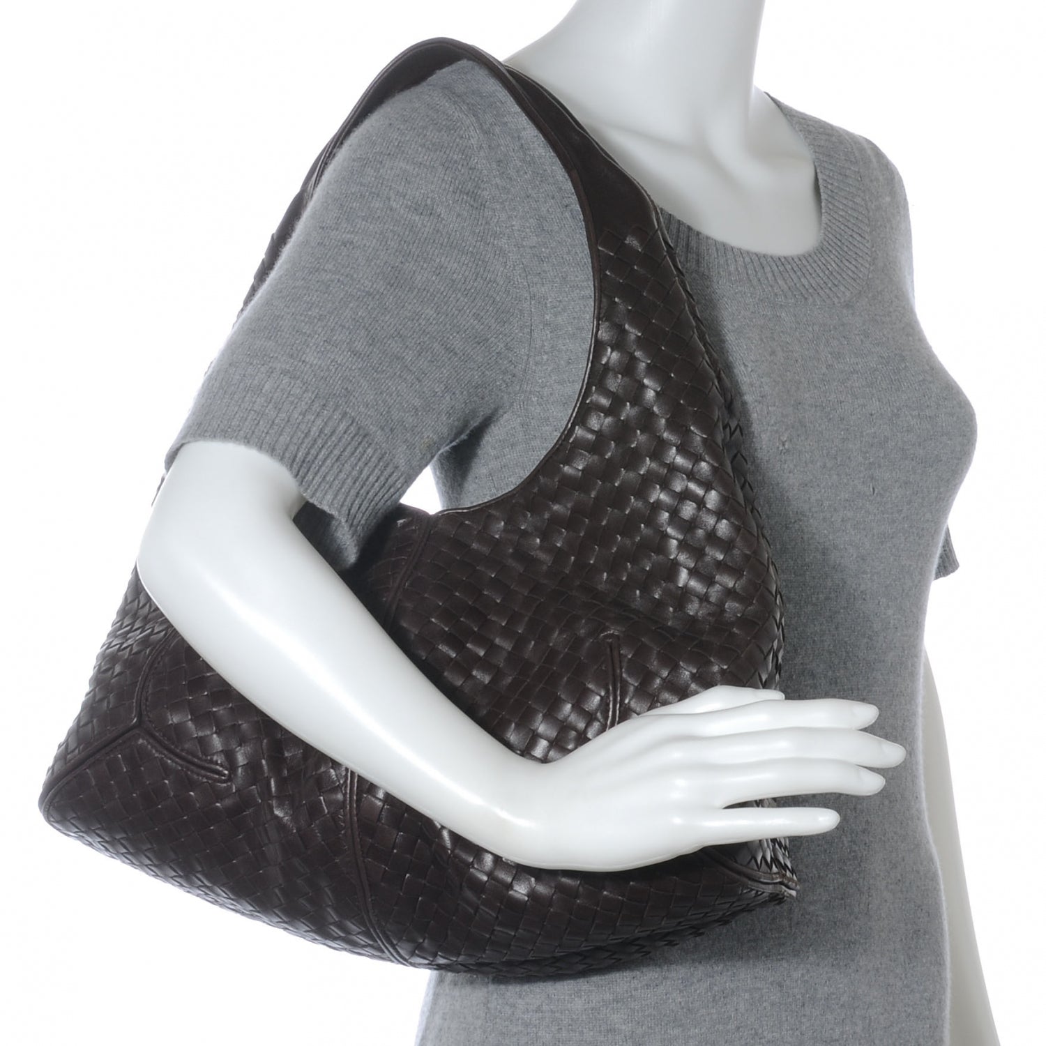 Bottega Veneta Nappa Intrecciato Ball Hobo Ebano 2 of 8