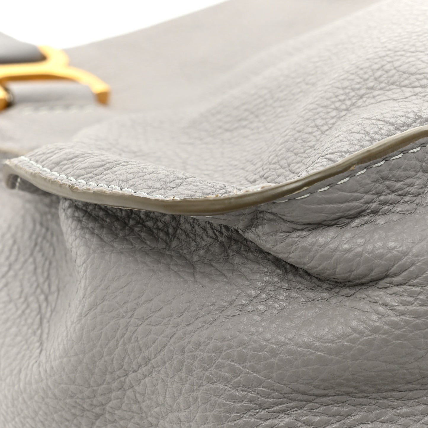 Calfskin Large Marcie Satchel Cashmere Grey
