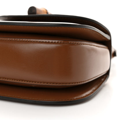 Gucci Boarded Dyana Lux Calfskin Web Mini Bamboo 1947 Top Handle Bag Brown 9 of 11