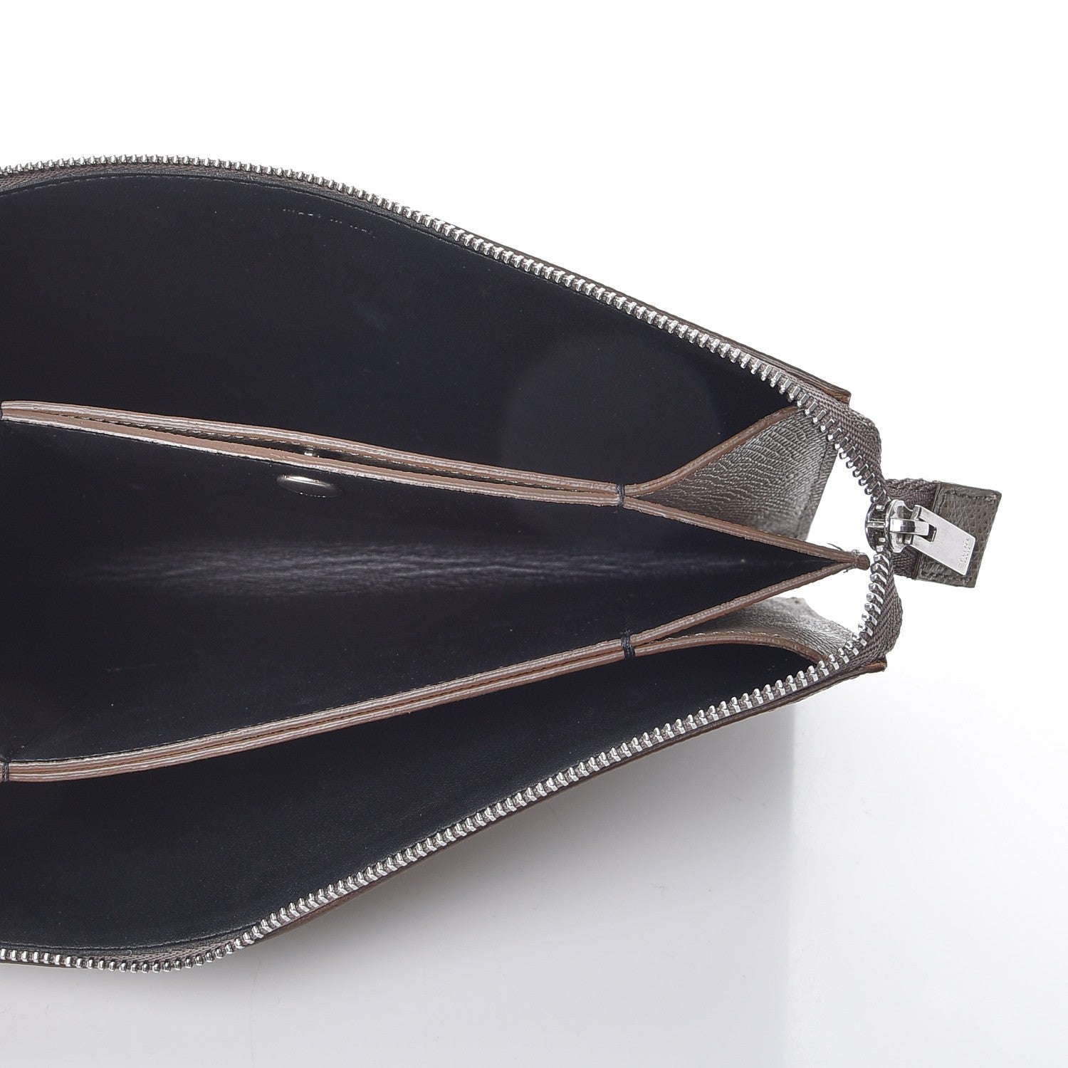 Celine Shiny Grained Calfskin Solo Trio Cosmetic Pouch 5 of 8