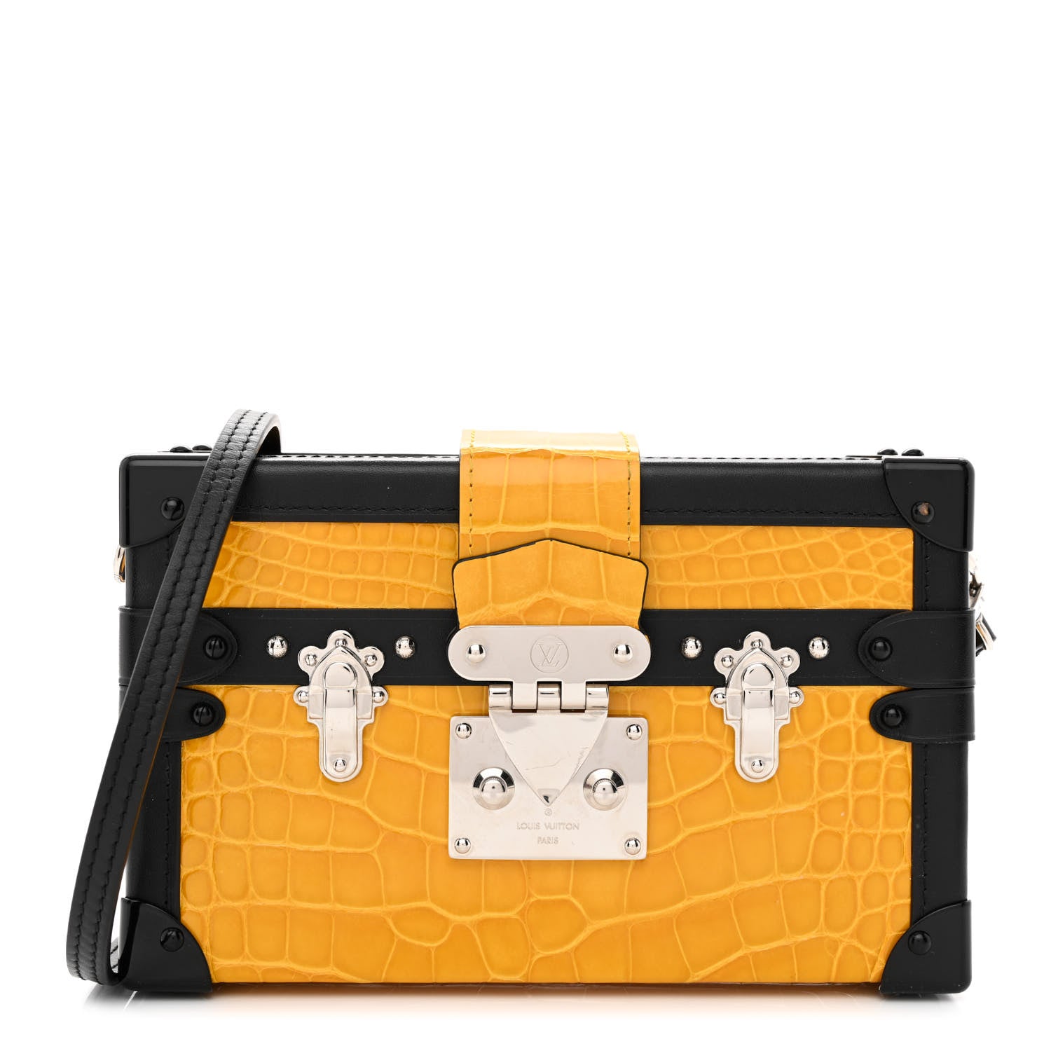 Louis Vuitton Crocodile Petite Malle Jaune D'Or 1 of 10