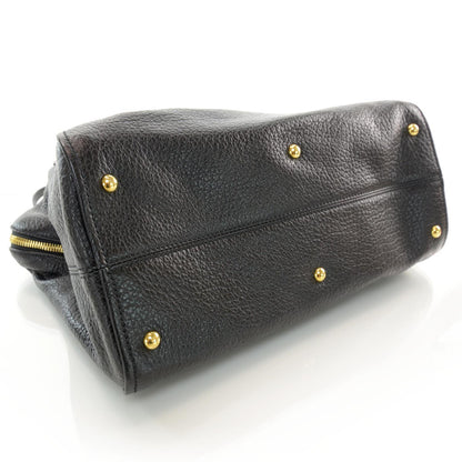Fendi Pebbled Calfskin Large Chameleon Tote Black 4 of 7
