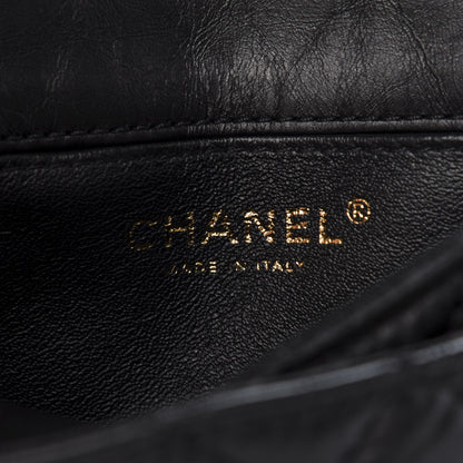 Chanel Aged Calfskin Quilted 2.55 Reissue Chain Waist Bag Black 8 of 14
