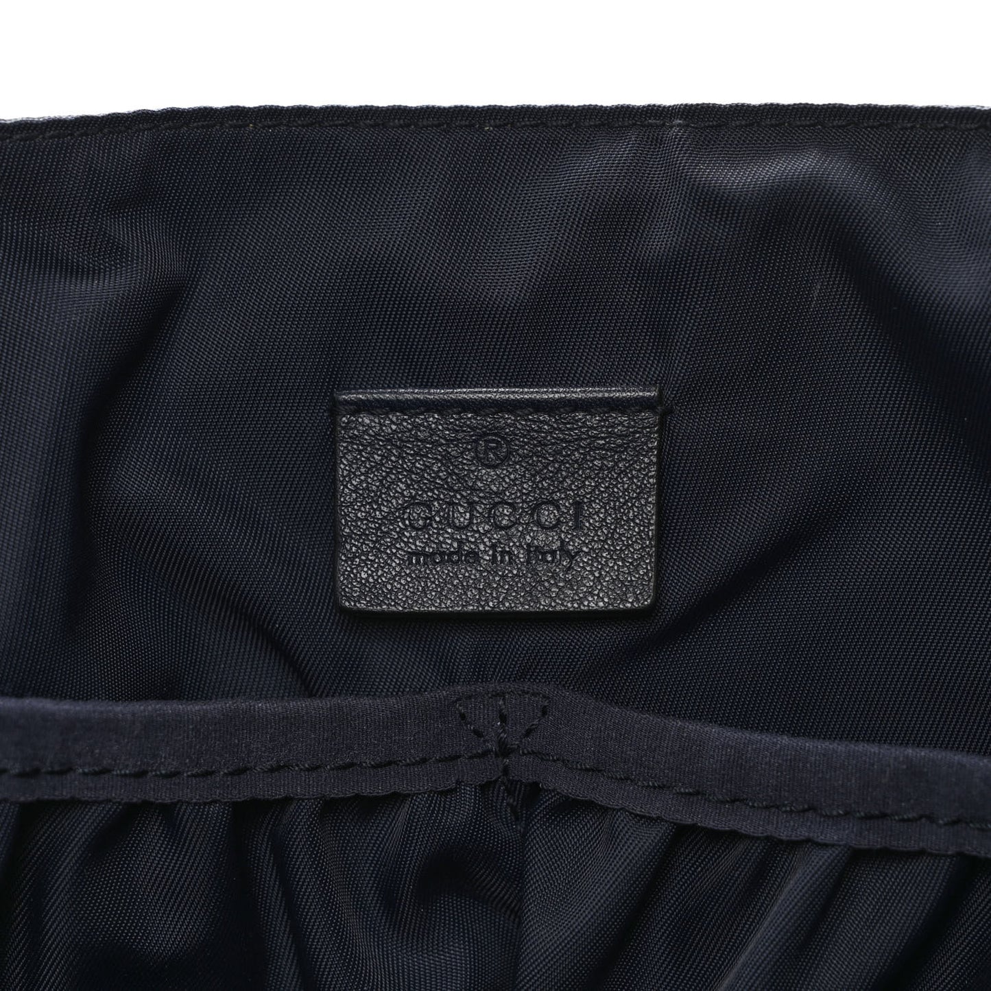 Nylon Monogram Messenger Diaper Bag Navy