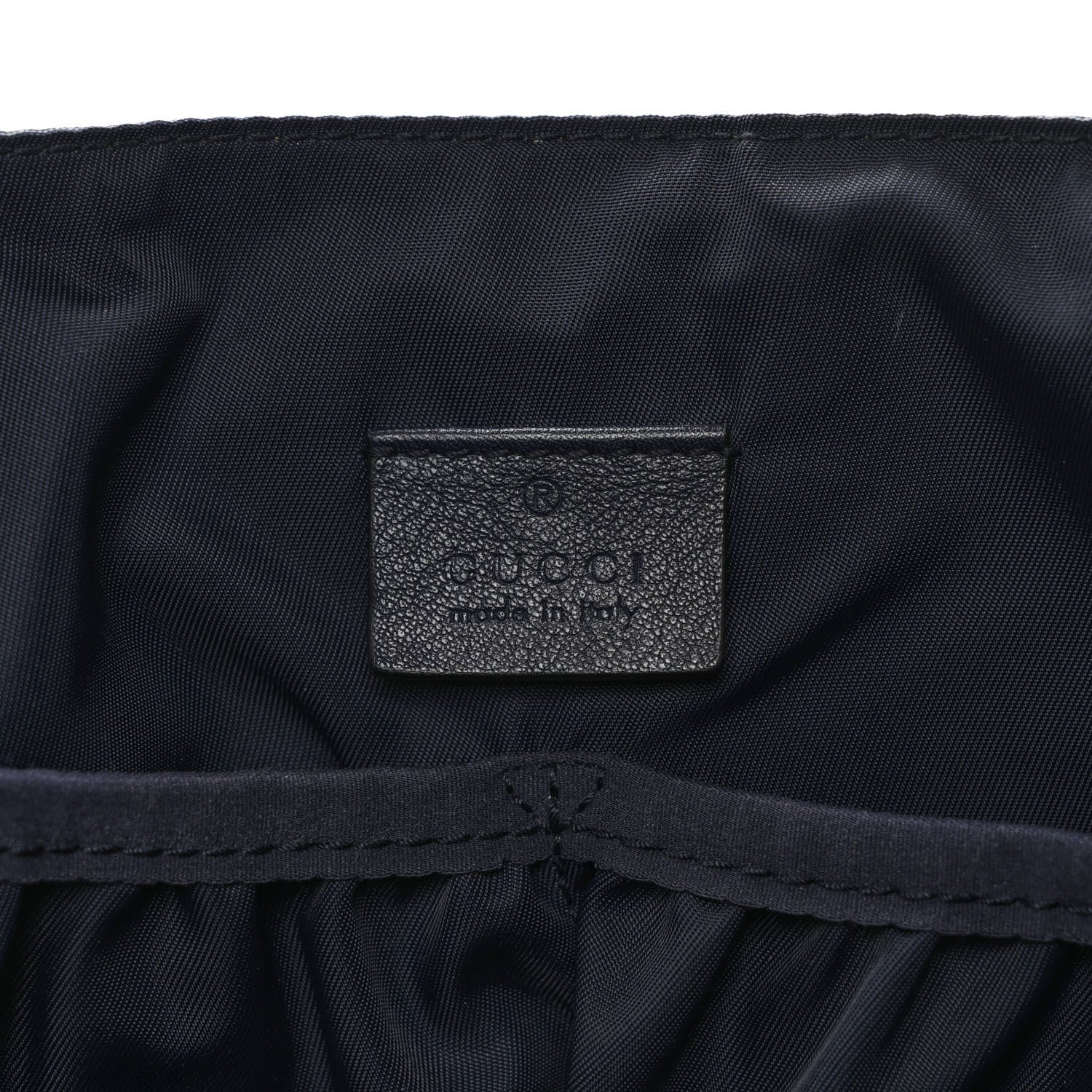 Gucci Nylon Monogram Messenger Diaper Bag Navy 6 of 10