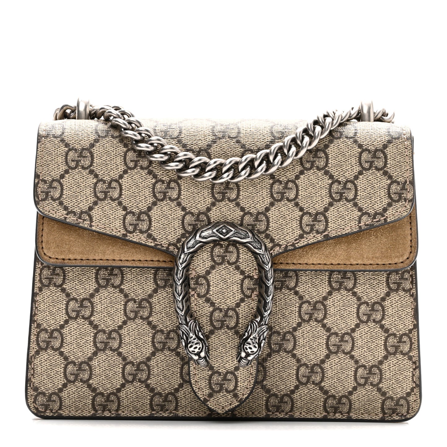GG Supreme Monogram Mini Dionysus Shoulder Bag Taupe