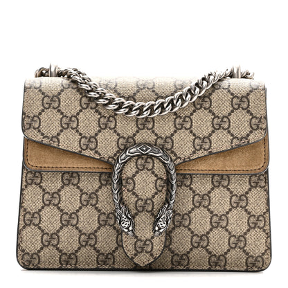 Gucci GG Supreme Monogram Mini Dionysus Shoulder Bag Taupe 1 of 10