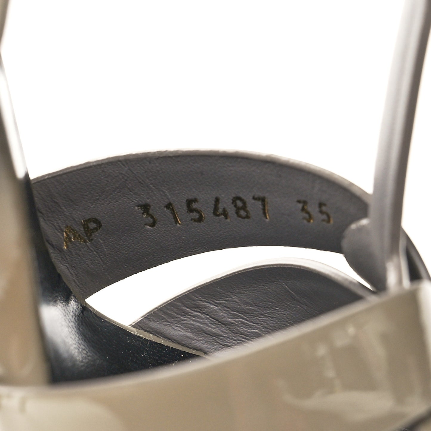 Patent Tribute 105 Platform Sandals 35 Fog