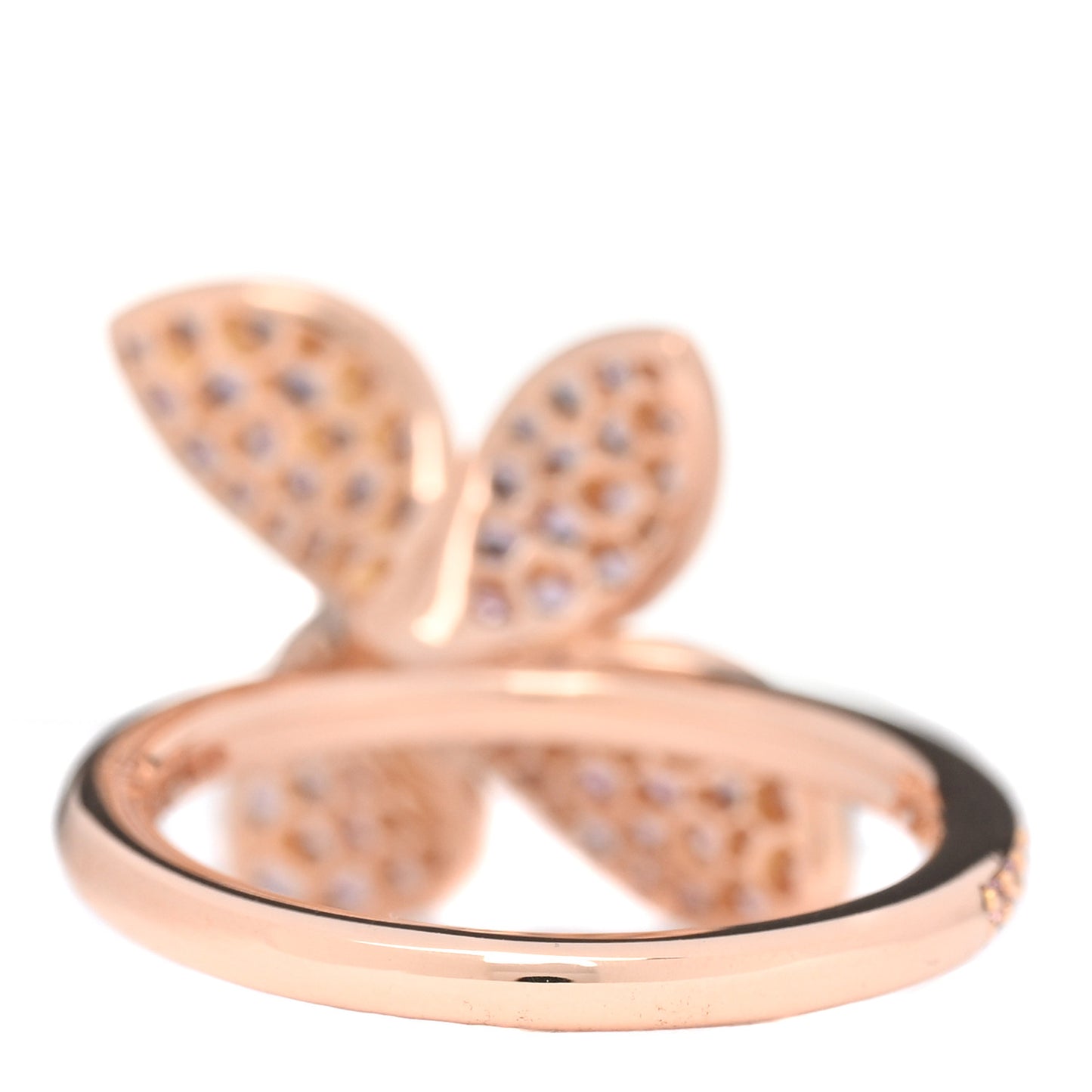 18K Rose Gold Pink Sapphire Petit Garden Ring 54 6.75