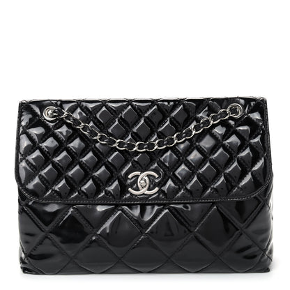 Chanel Vinyl Quilted In the Business Flap Bag Black 1 of 10