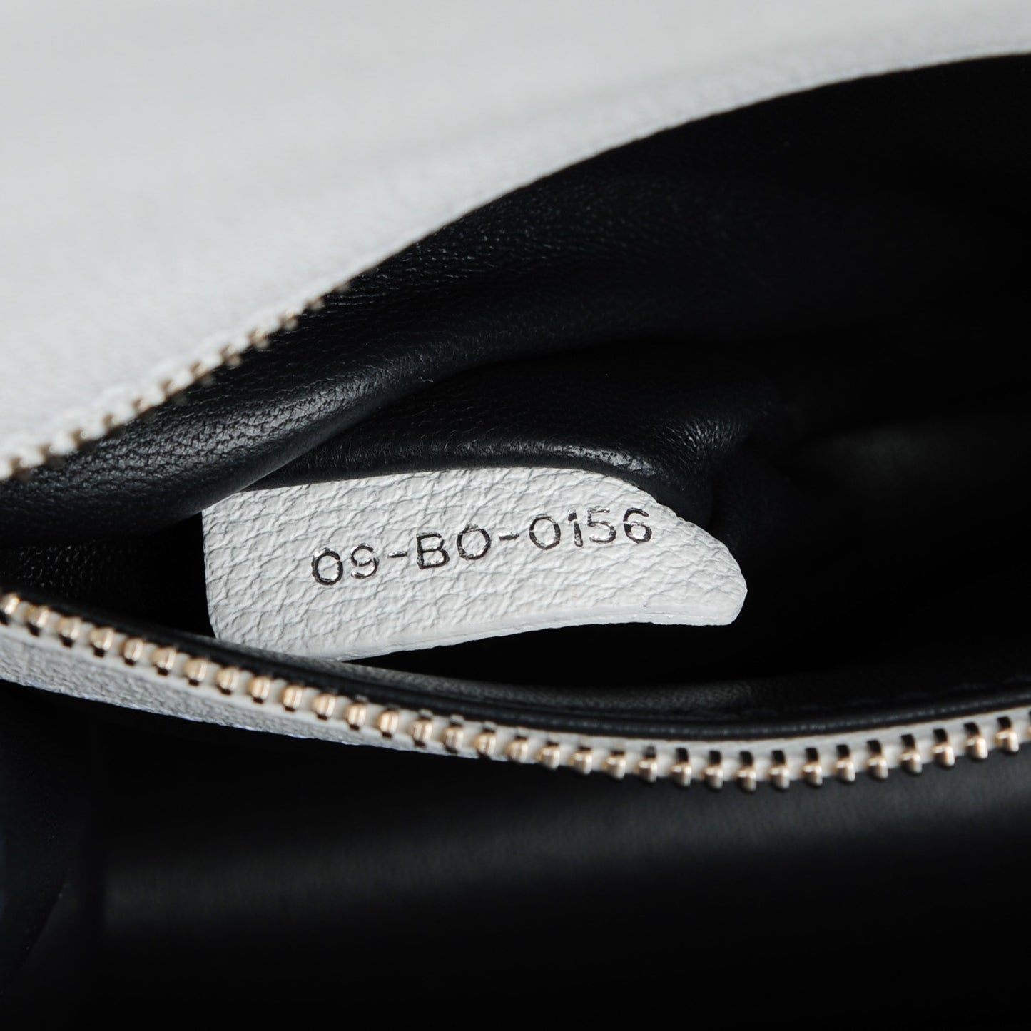 Grained Calfskin Perforated Diorama Flap Bag Latte