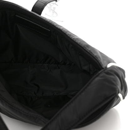 Saint Laurent Econyl Nylon Le 5 A 7 Hobo Black White 5 of 10