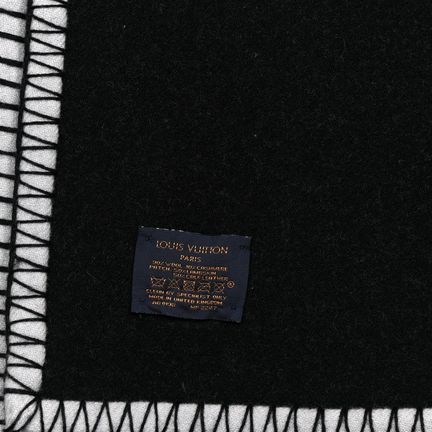 Wool Cashmere Satellite Blanket Black