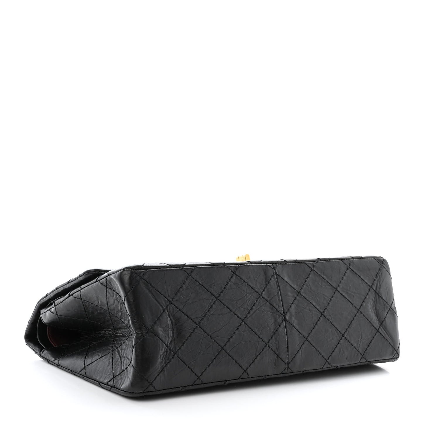 Aged Calfskin Quilted 2.55 Reissue 226 Flap Black