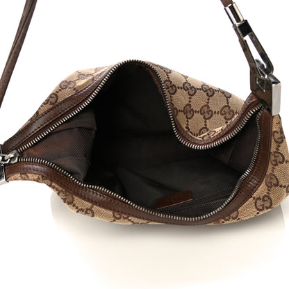Gucci Monogram GG Small Clasp Hobo Brown 6 of 16