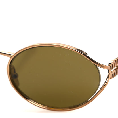 Miu Miu Acetate Oval Logo Sunglasses SMU52Y Tortoise Loden 7 of 8