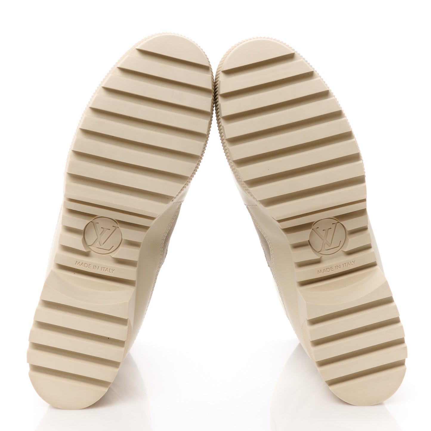 Suede Calfskin Laureate Platform Desert Boots 41 Beige