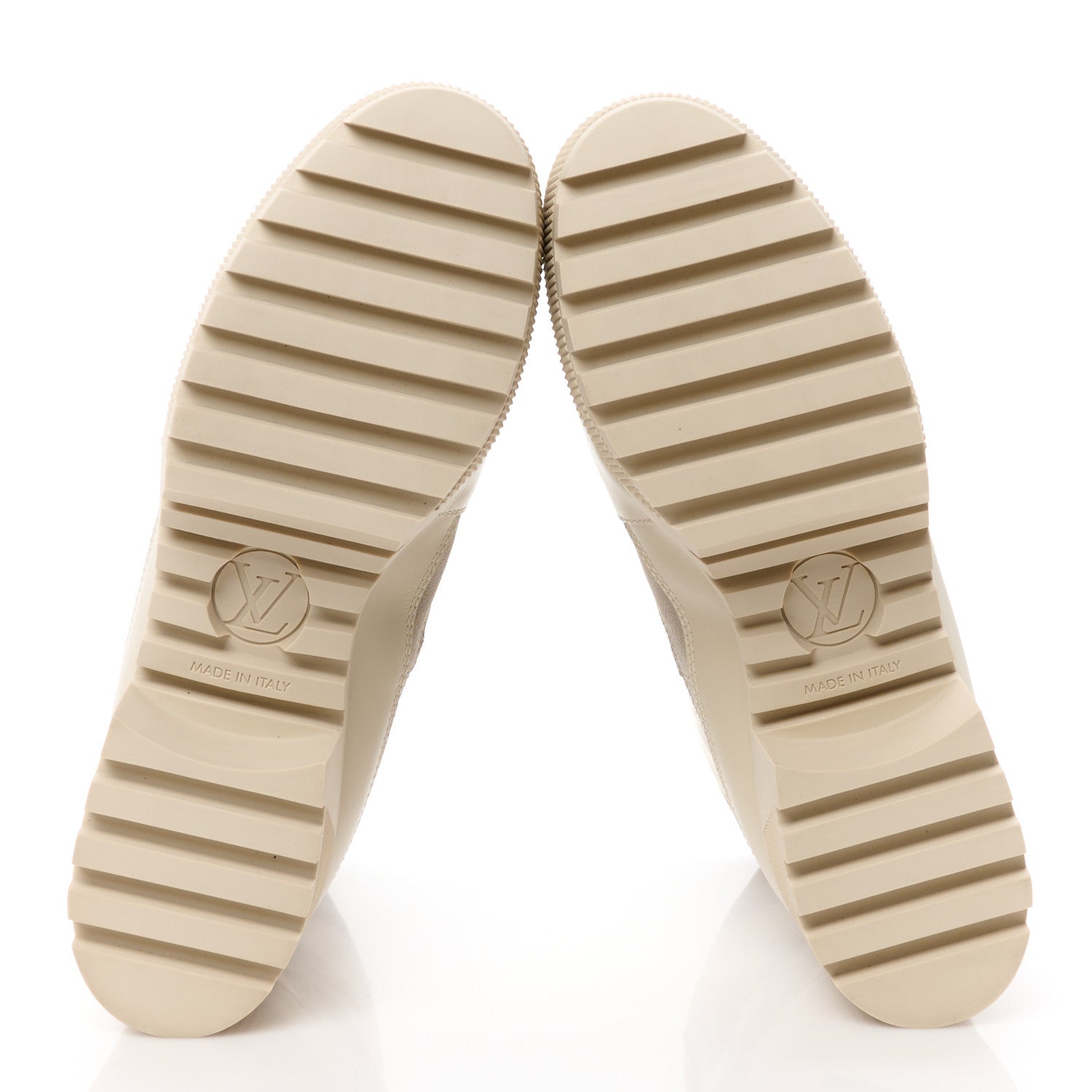Louis Vuitton Suede Calfskin Laureate Platform Desert Boots 41 Beige 5 of 8