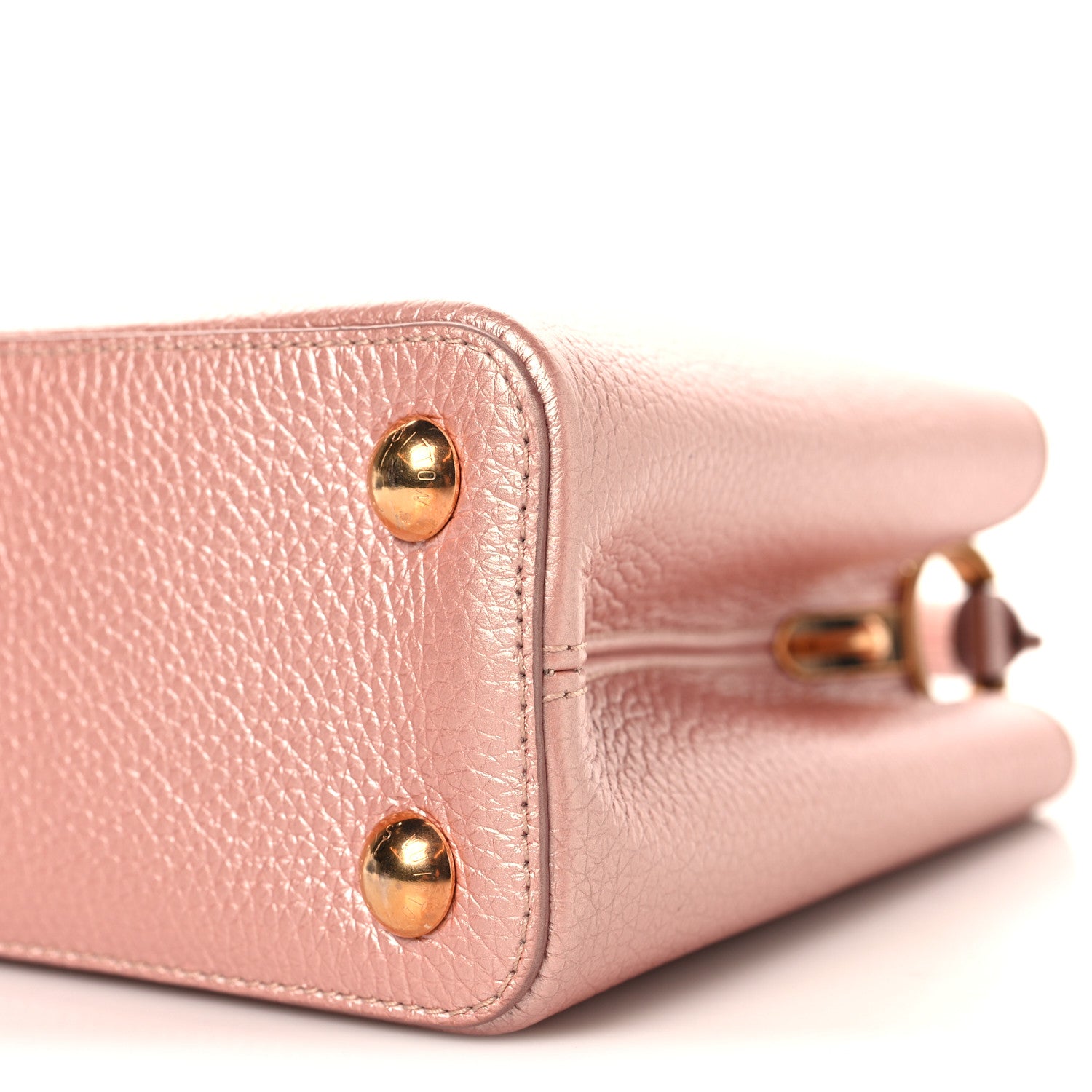 Louis Vuitton Metallic Taurillon Capucines BB Pearly Pink 9 of 9