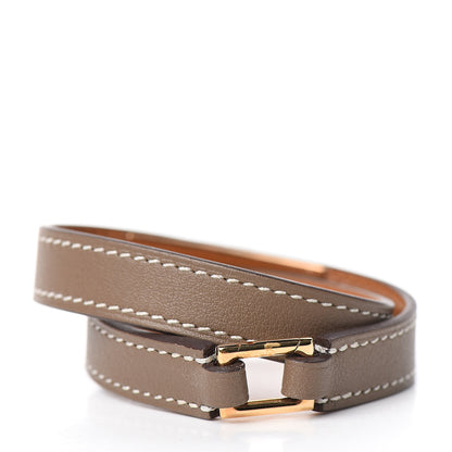 Hermes Swift Rivale Double Tour Bracelet S Etoupe 2 of 5