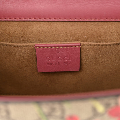 Gucci GG Supreme Monogram Blooms Small Padlock Shoulder Bag Beige Multicolor Dry Rose 6 of 13