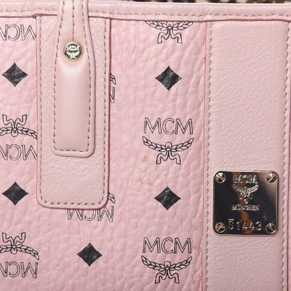 MCM Visetos Medium Liz Reversible Shopper Tote Soft Pink 9 of 25