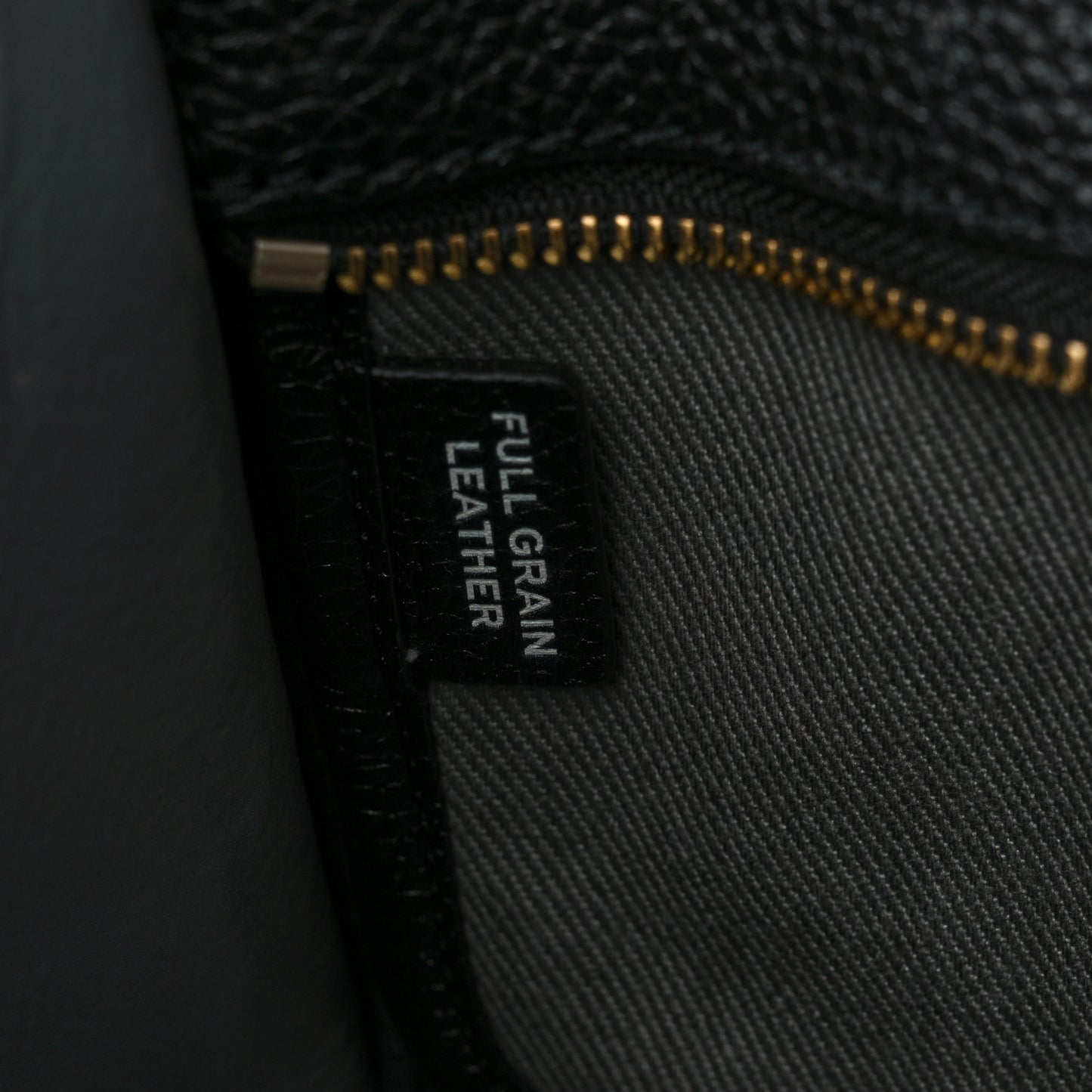 Grained Calfskin Small The Tote Bag Black