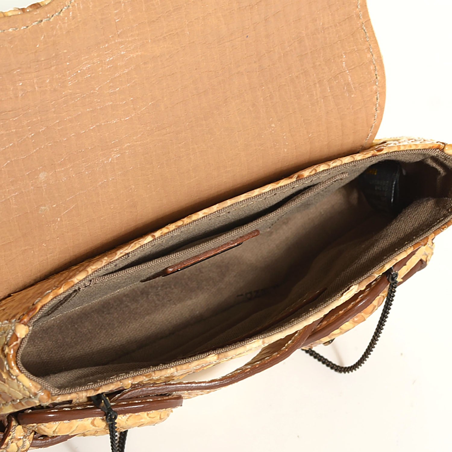 Fendi Python Mini B Clutch 5 of 8