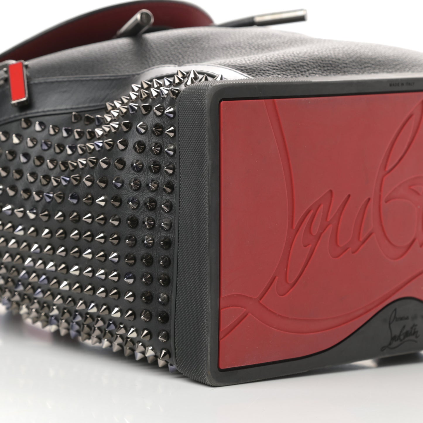 Calfskin Spiked Explorafunk Backpack Black