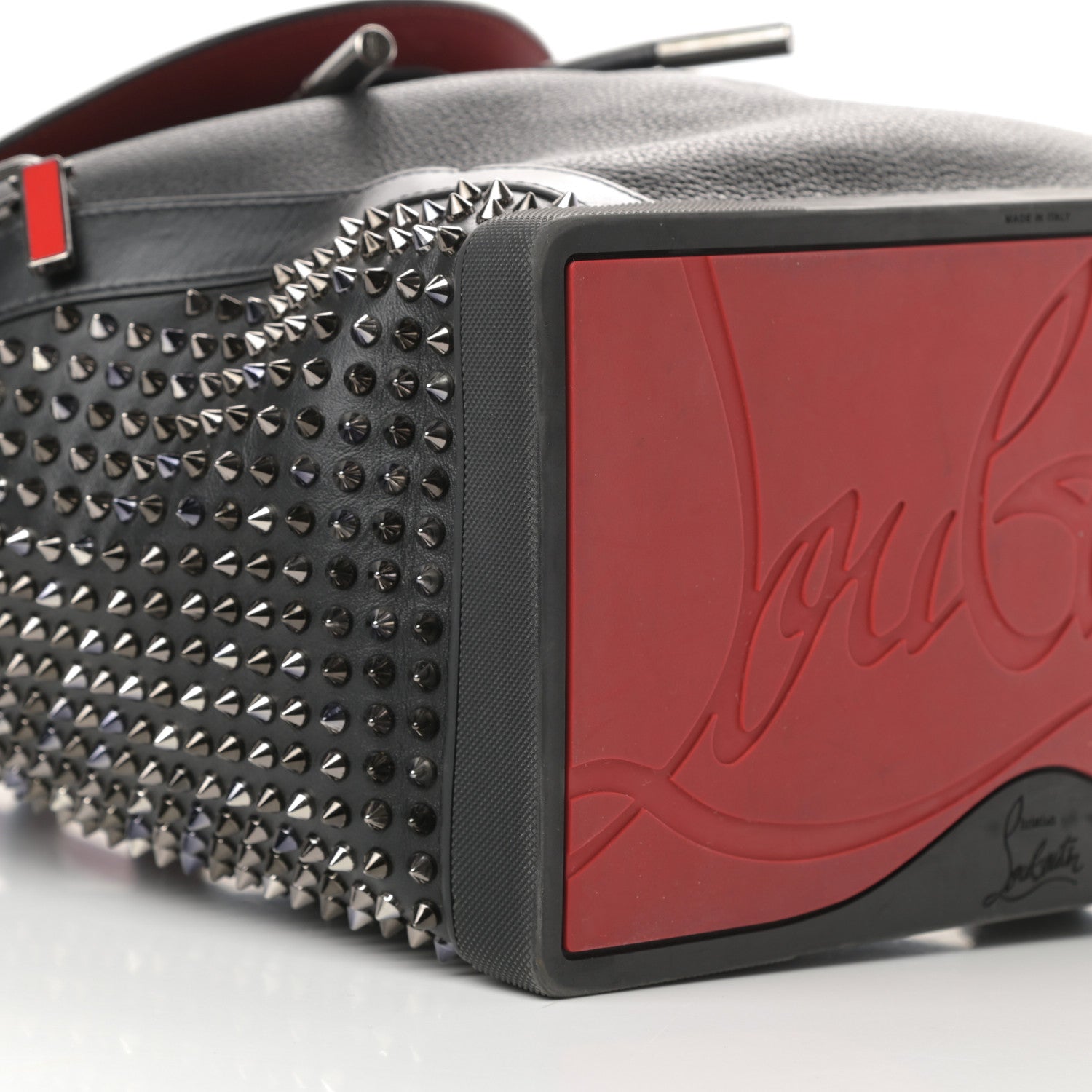 Christian Louboutin Calfskin Spiked Explorafunk Backpack Black 9 of 14