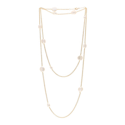 Tiffany 18K Yellow Gold Elsa Peretti Pearls By The Yard Sprinkle Necklace 3 of 4