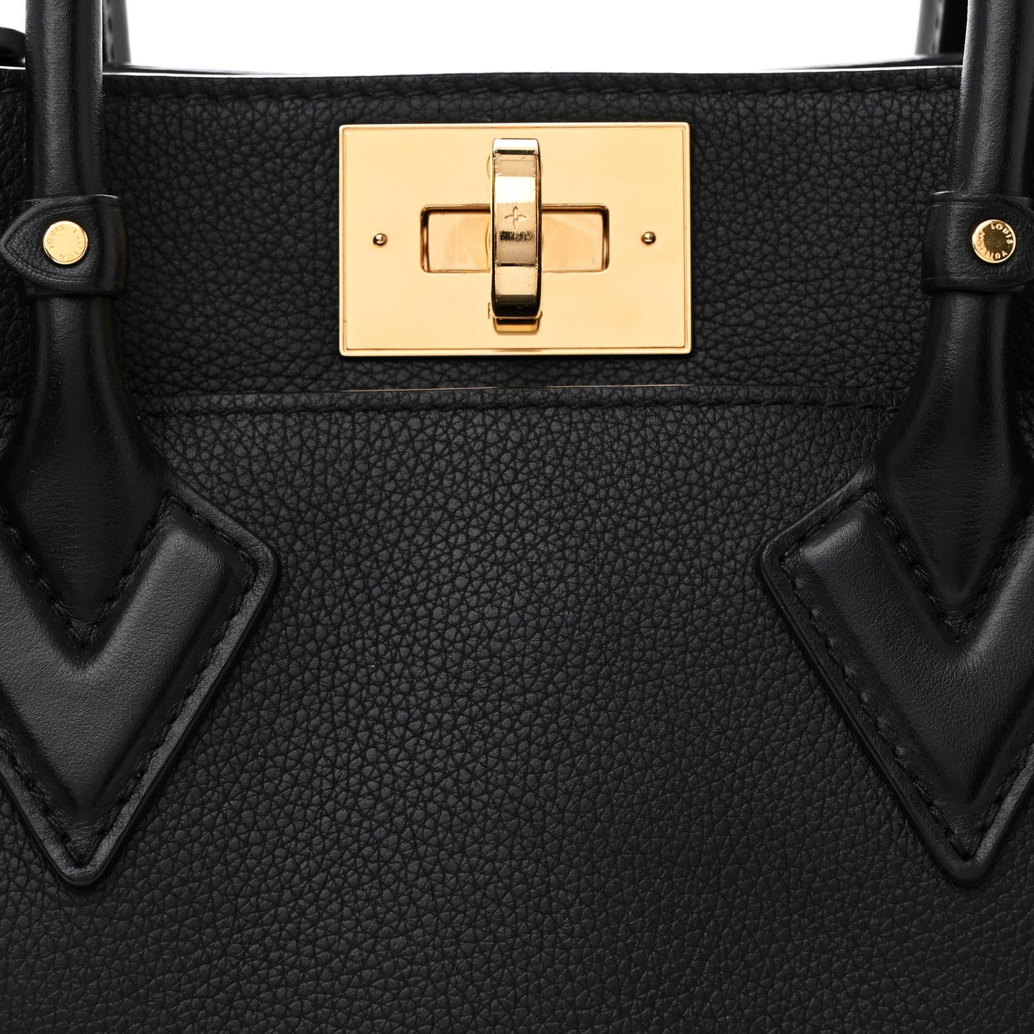 Louis Vuitton Calfskin Monogram On My Side PM Black 7 of 10