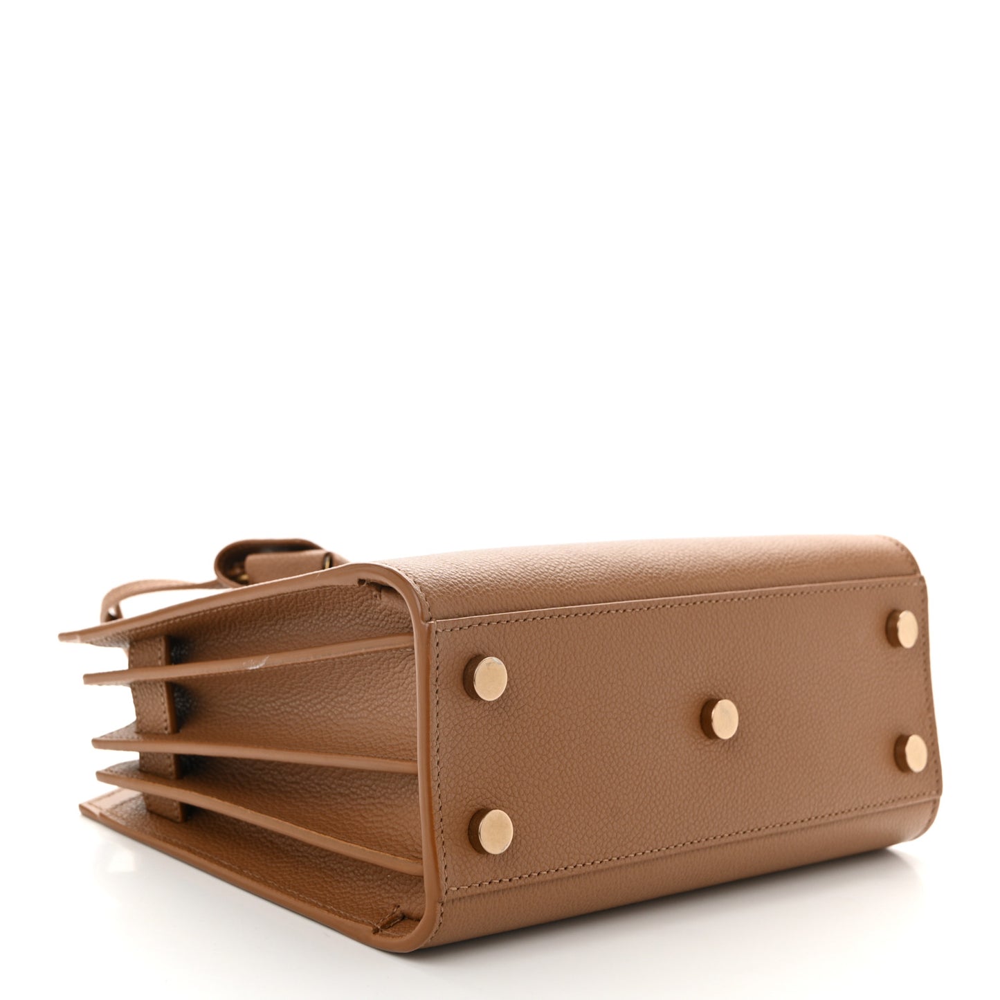 Grained Calfskin Nano Sac De Jour Cinnamon