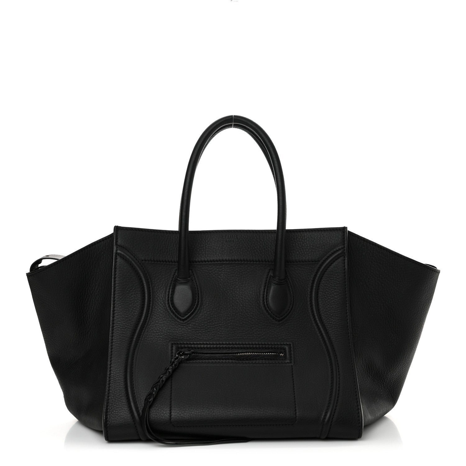 Celine Supple Calfskin Medium Phantom Luggage Black 1 of 13
