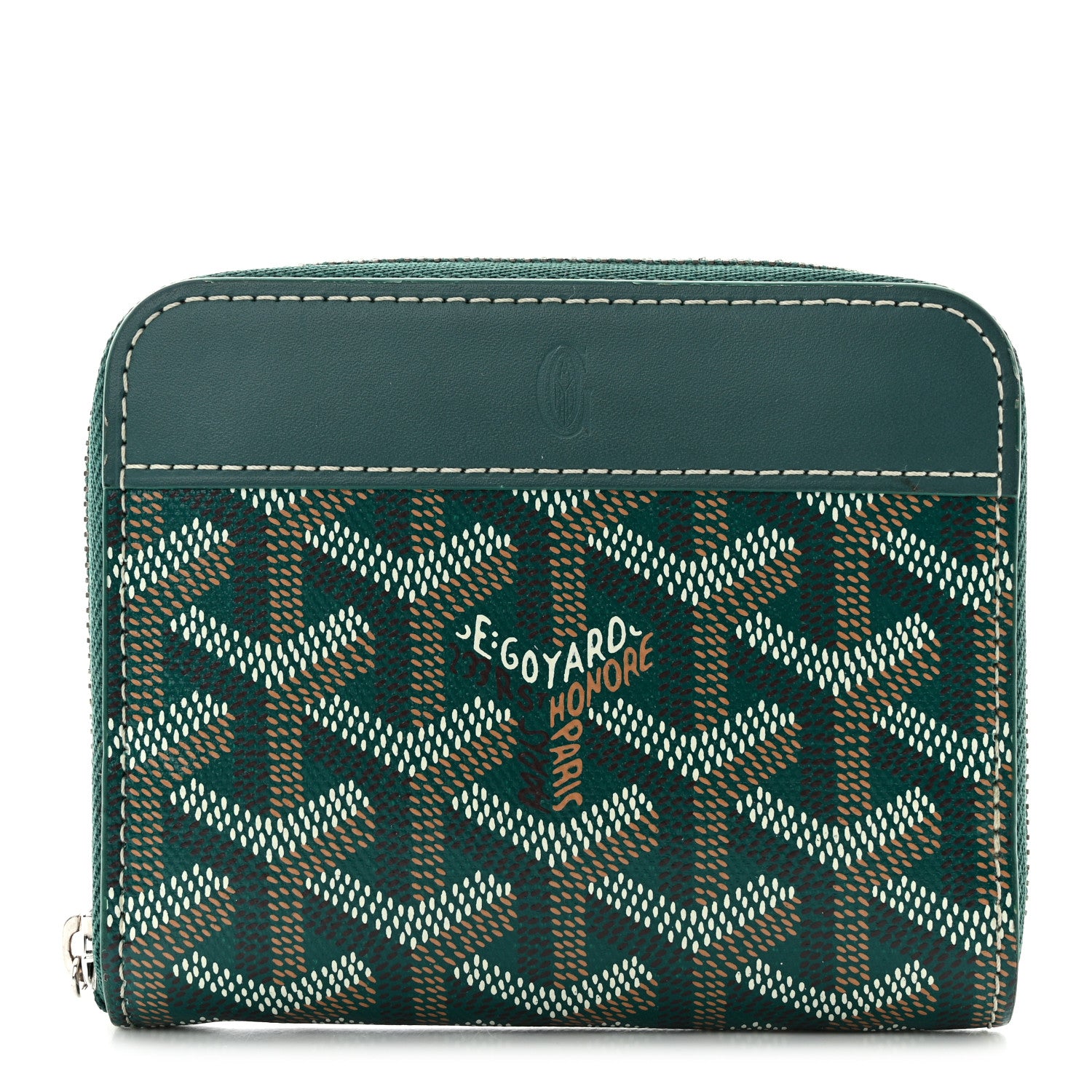 Goyard Goyardine Matignon PM Wallet Green 1 of 8