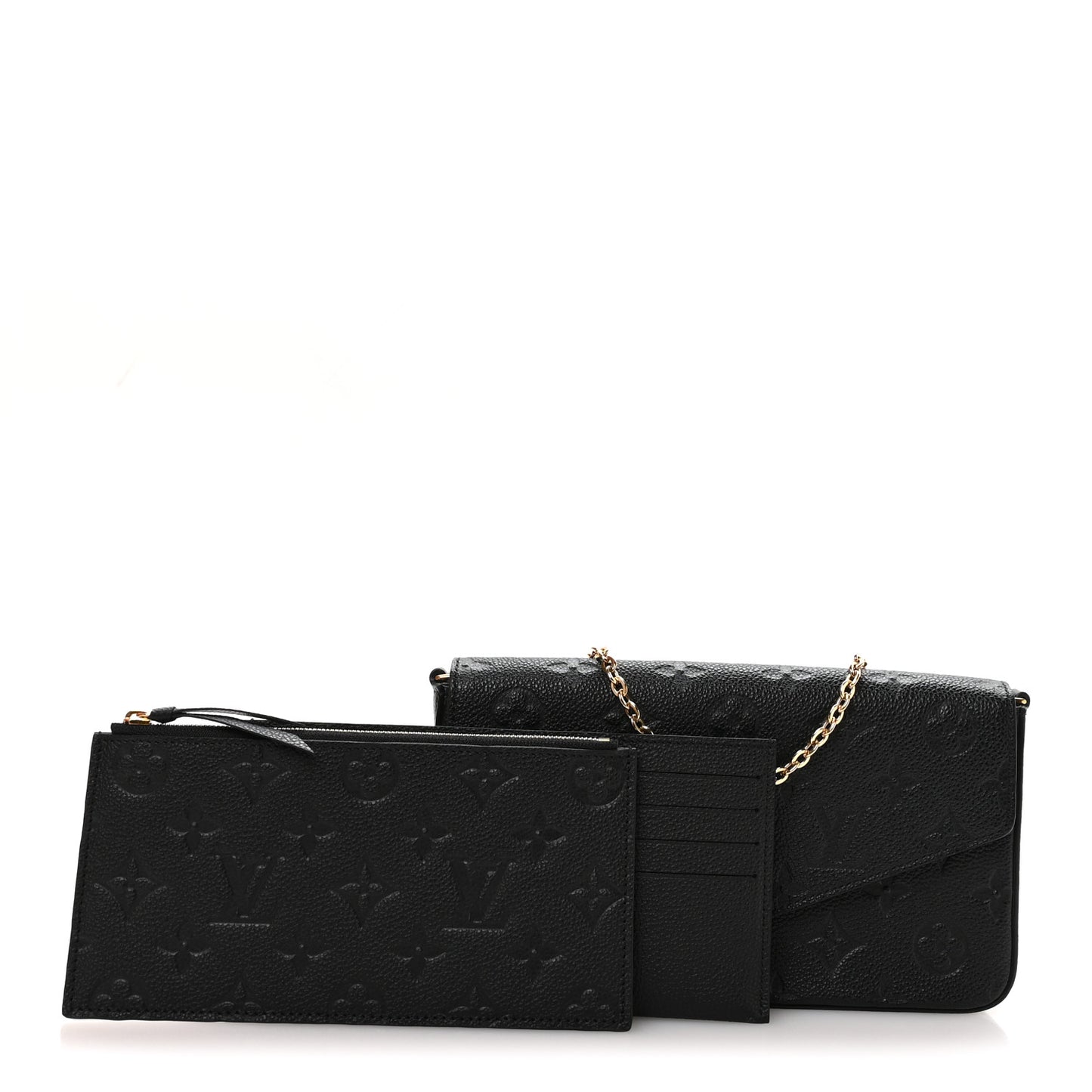 Empreinte Pochette Felicie Chain Wallet Black