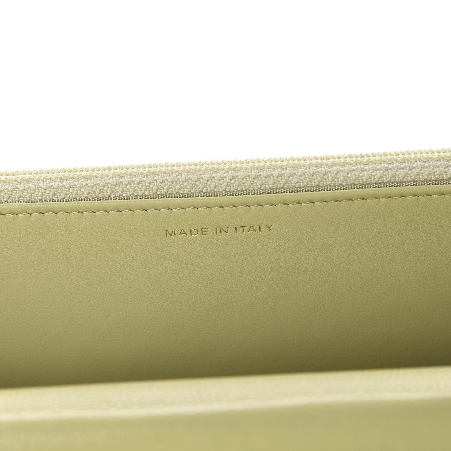 Chanel Caviar Quilted French New Wave Chain CC Wallet On Chain WOC Light Green 9 of 12