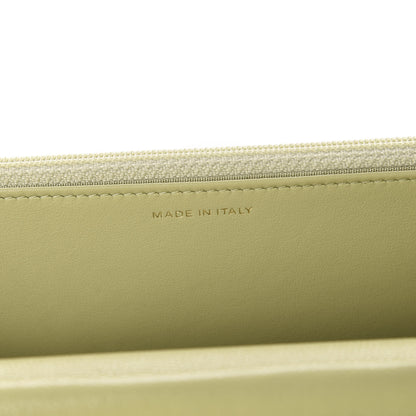 Chanel Caviar Quilted French New Wave Chain CC Wallet On Chain WOC Light Green 9 of 12