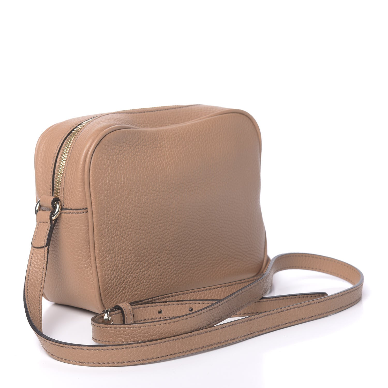 Gucci Pebbled Calfskin Small Soho Disco Bag Camelia 3 of 10