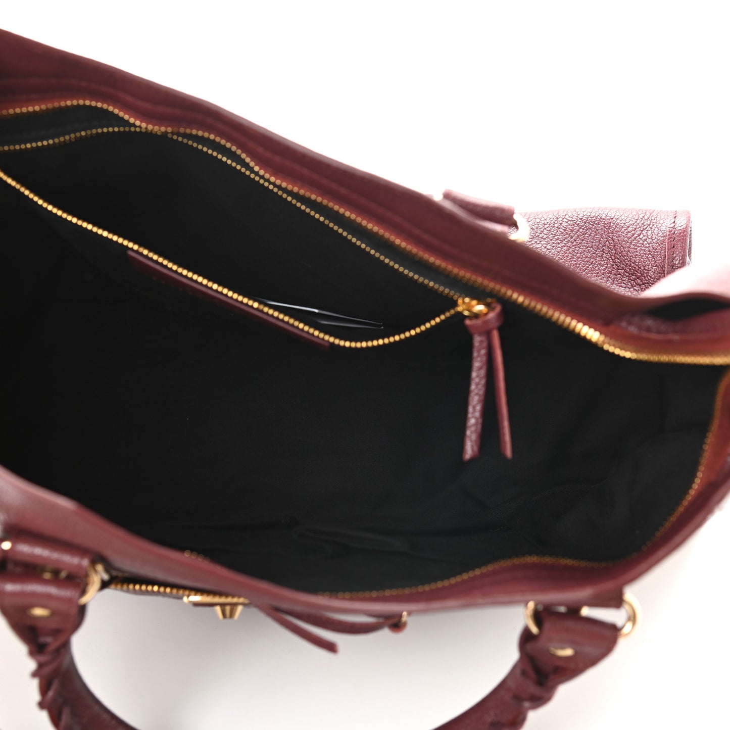 Chevre Gold Metallic Edge Hardware City Cassis
