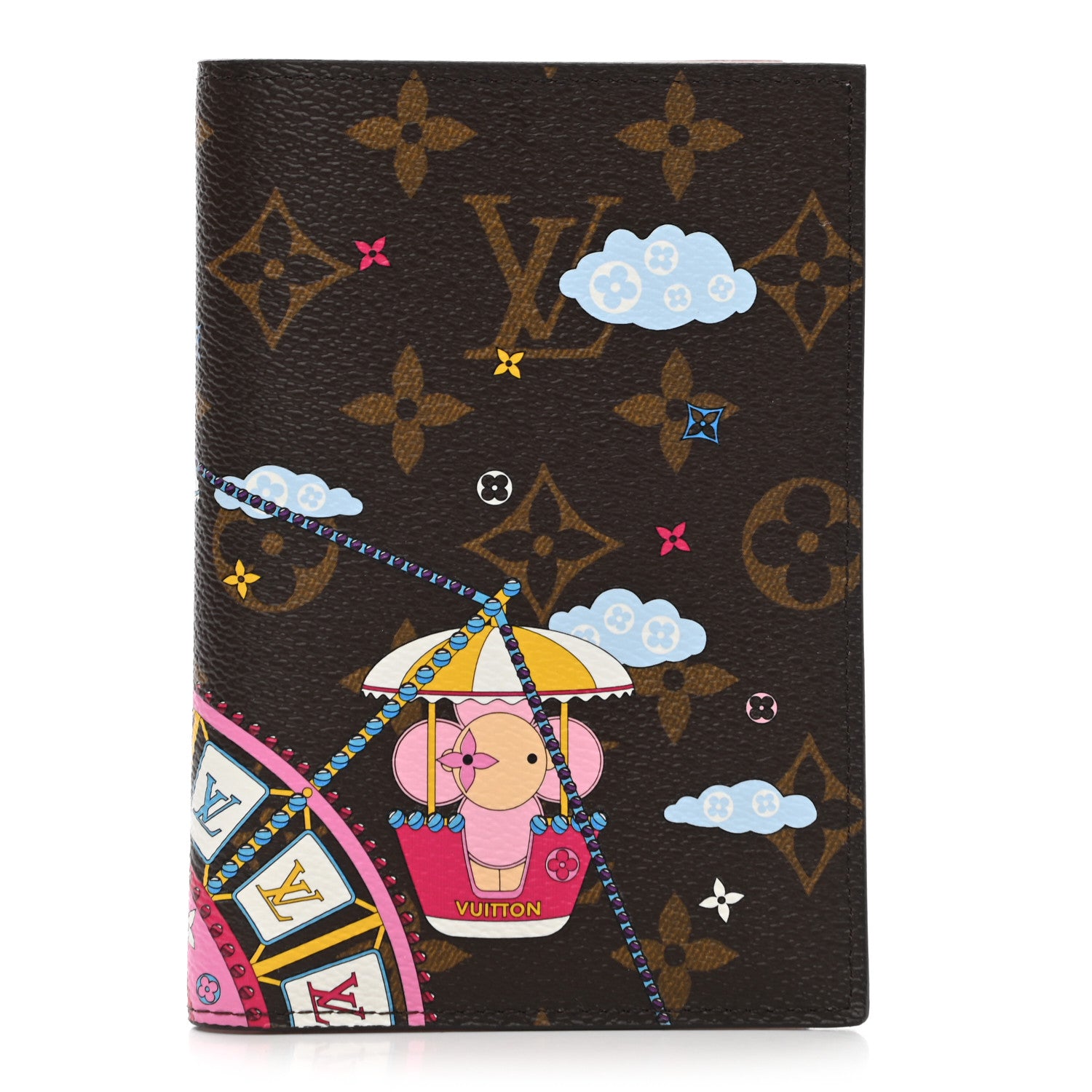 Louis Vuitton Monogram 2020 Christmas Animation Big Wheel Passport Cover Rose Ballerine 1 of 6
